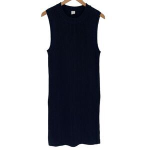 Melrose‎ And Market Sleeveless Sweater Dress Midi Navy Blue Casual Women Medium